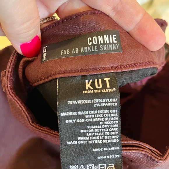 NWT Kut from the Kloth Connie High Rise Fab Ab Ankle Skinny Pant Snakeskin Print - Picture 12 of 15